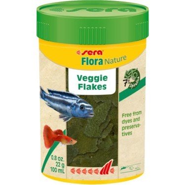 Sera Flora Bitkisel Pul Balık Yemi 100 ML kutulu