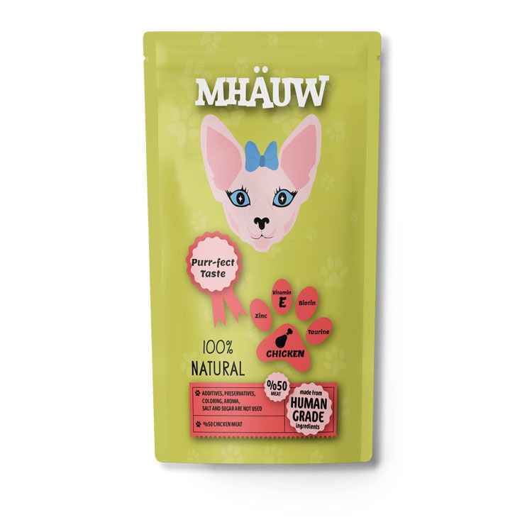 Mhauw Tavuklu Kedi Maması 80 Gram