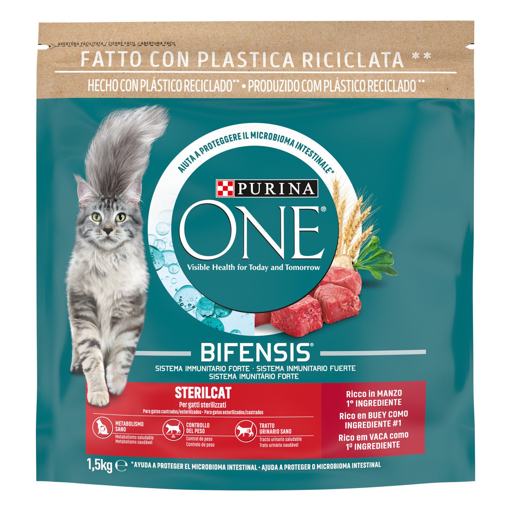 Purina One Sığır Etli Kısırlaştırılmış Kedi Maması 1,5kg