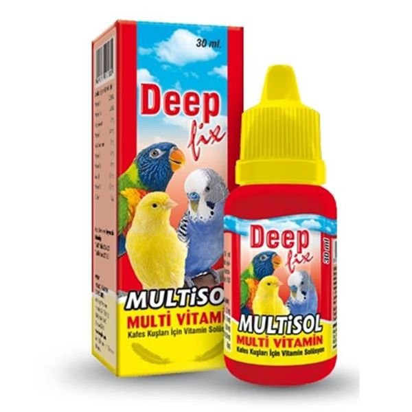 Deep Multisol Kuşlar İçin Multivitamin 30 ML