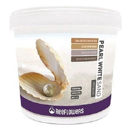 ReeFlowers Pearl White Sand kalsiyum Karbonatlı akvaryum kumu 25 KG