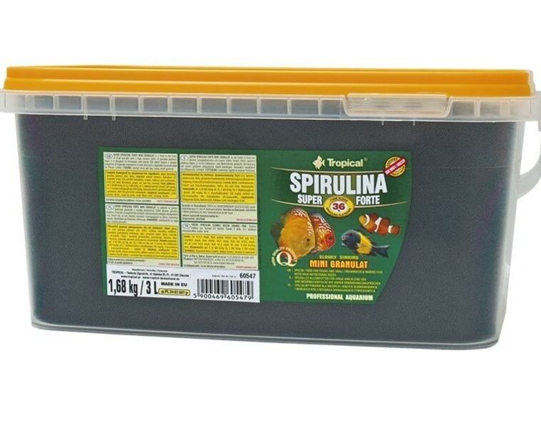 Tropical Süper Forte Spirulina Mini Granulat 100 gram Kovadan Bölme