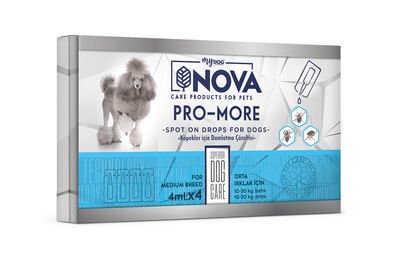 Nova Köpek ense damlası orta ırk (4mL 4 adet) 10-30kg 1 Adet