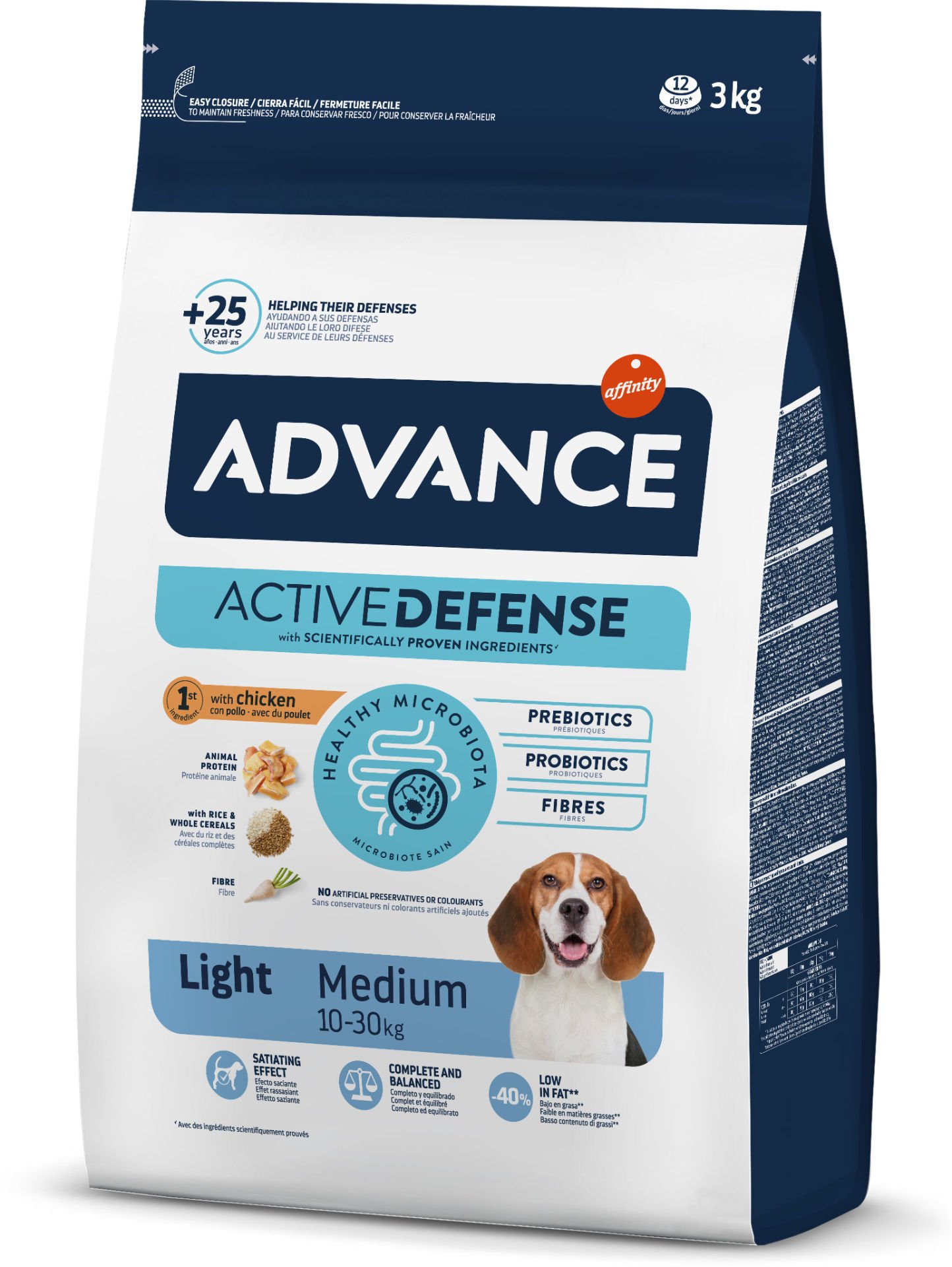 Advance Light Medium Tavuklu Orta Irk Diyet Köpek Maması 3 kg