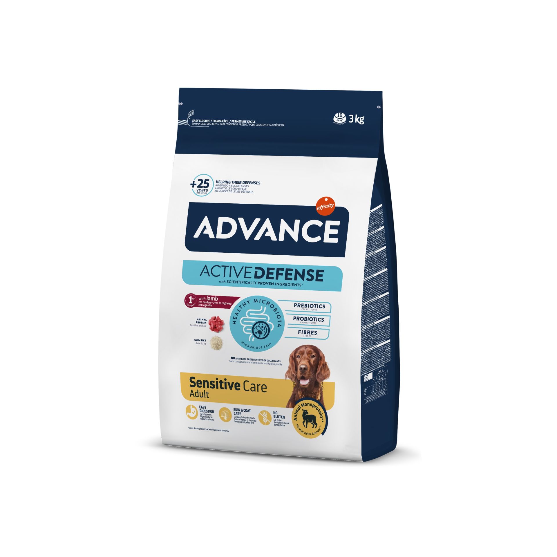 Advance Sensitive Lamb Kuzu Etli Köpek Maması 3 Kg