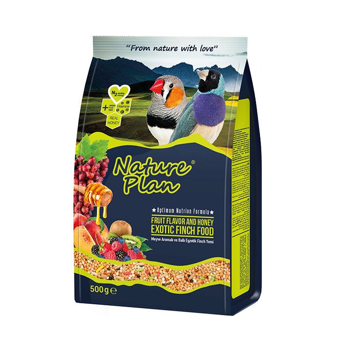 Nature plan 500Gr Meyve Aromalı Balli Exotic Finch Yemi