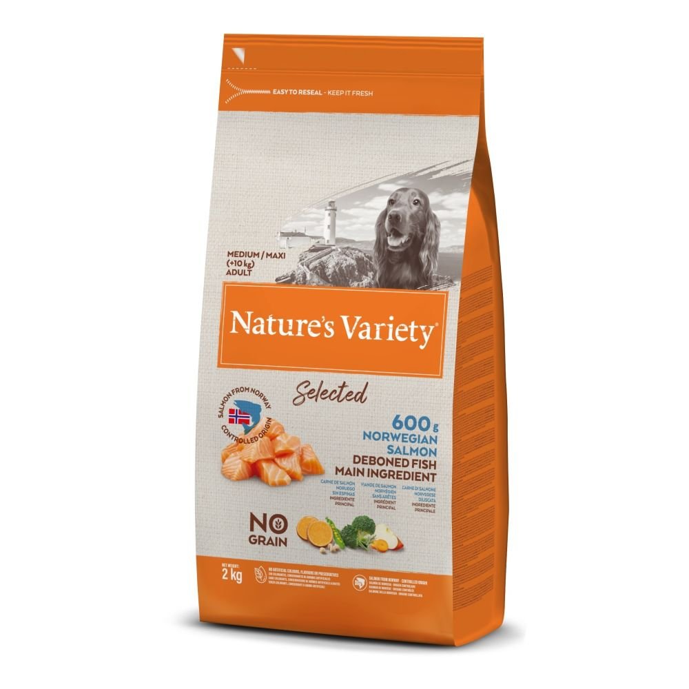 Natures Variety Medium Maxi Orta ve Büyük Irk Norveç Somonu Tahılsız Köpek Maması 2 Kg