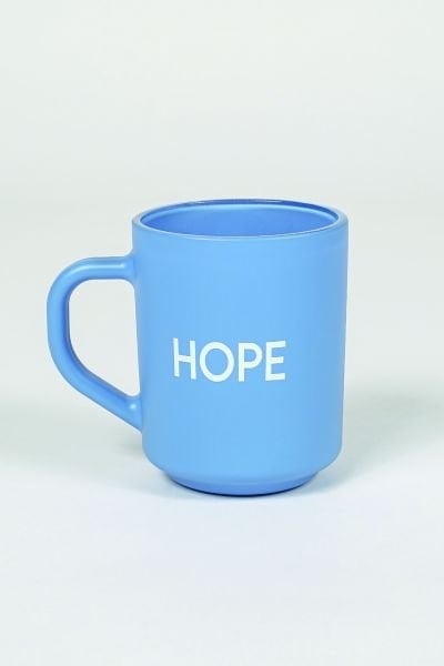 Motto Hope Sloganlı Kupa Bardak Mavi