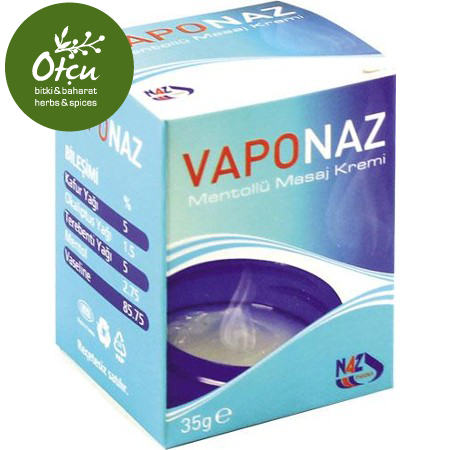 Naz Pharma Vaponaz Mentollü Masaj Kremi 35g