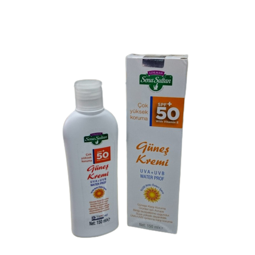 Sena Sultan 50 SPF Yüksek Koruyuculu Güneş Kremi 150 ml