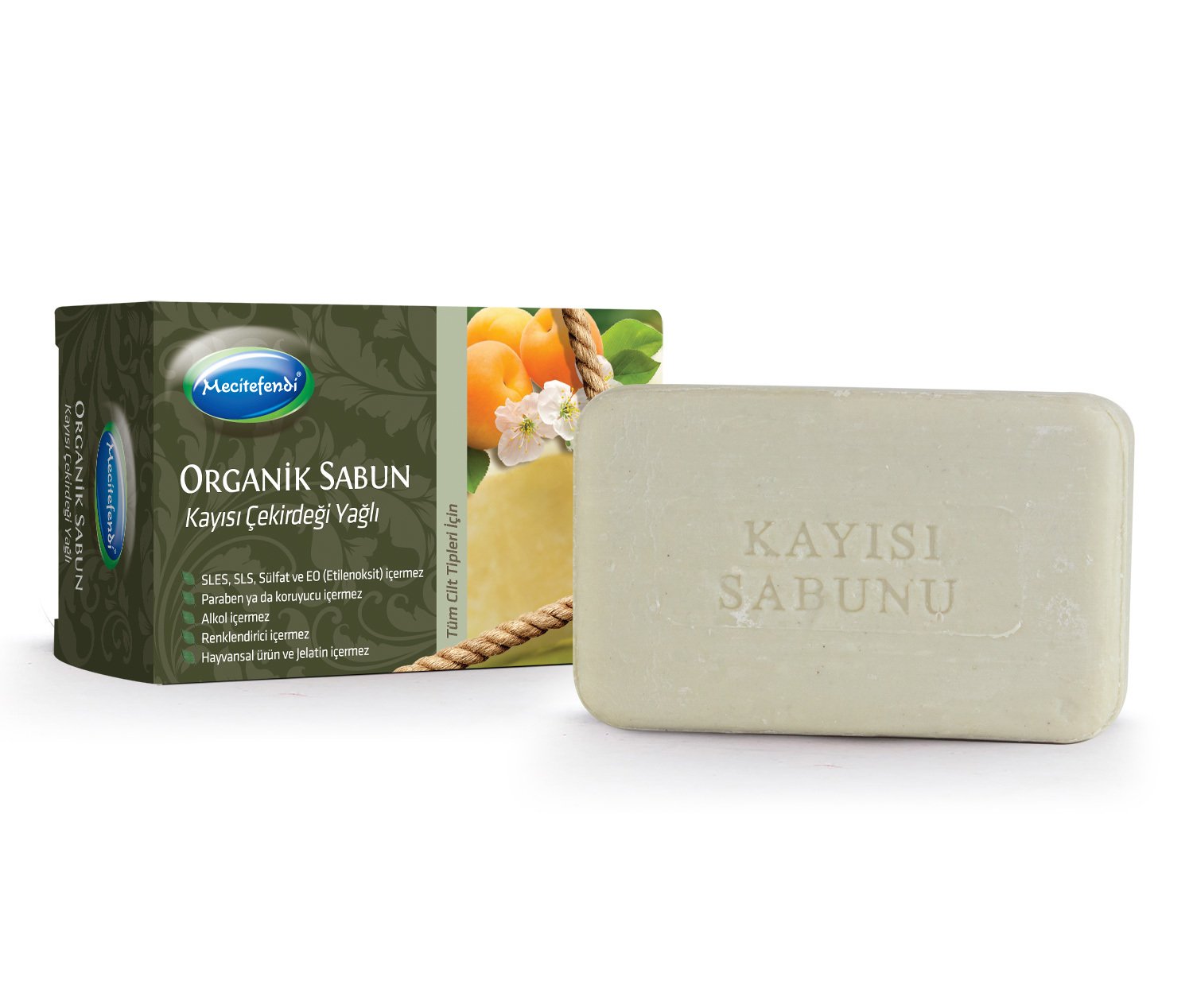 Mecitefendi Organik Sabun Kayısı Çekirdeği 125 Gr