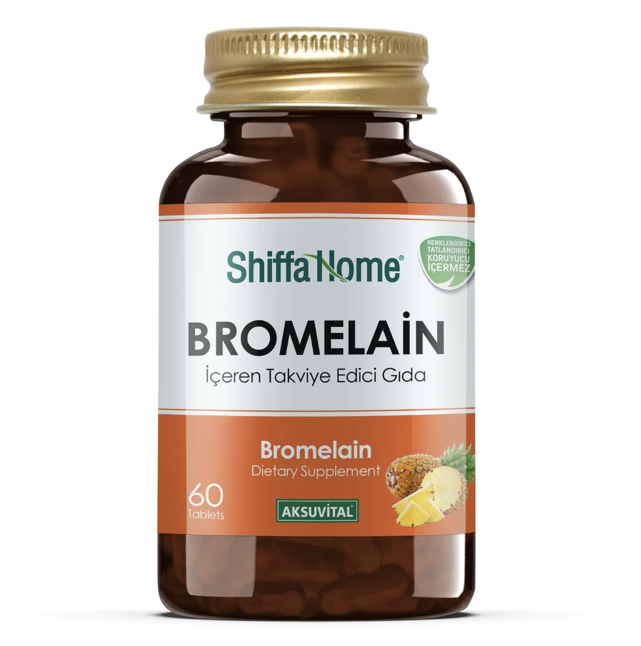Shiffa Home Bromelain İçeren Takviye Edici Gıda 60 Kapsül