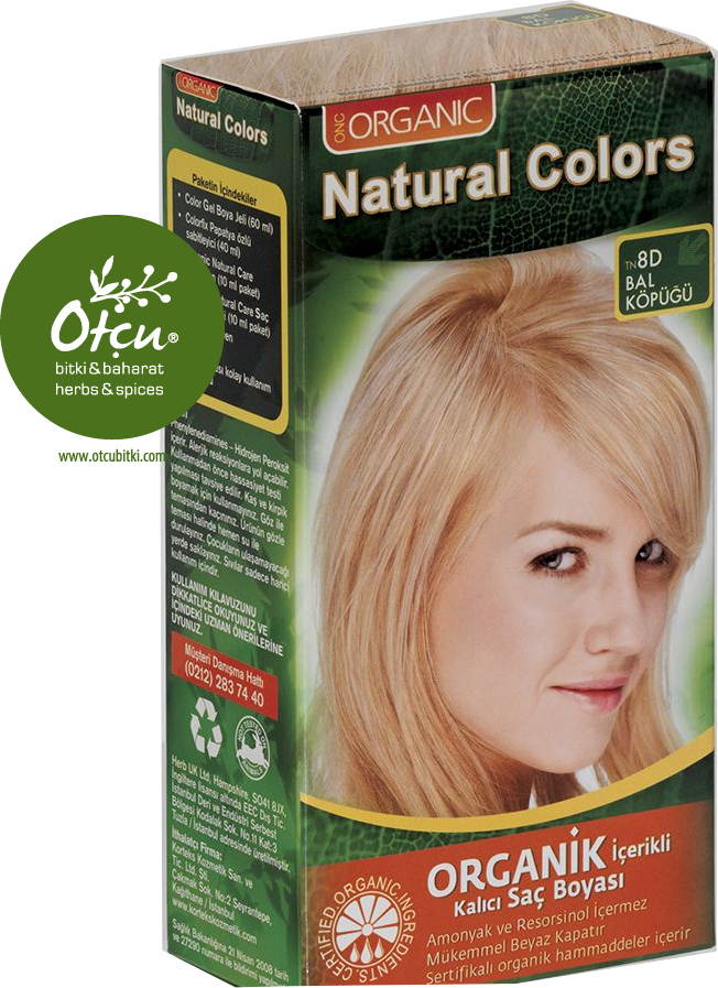 Natural Colors 8D Bal Köpüğü Organik Saç Boyası