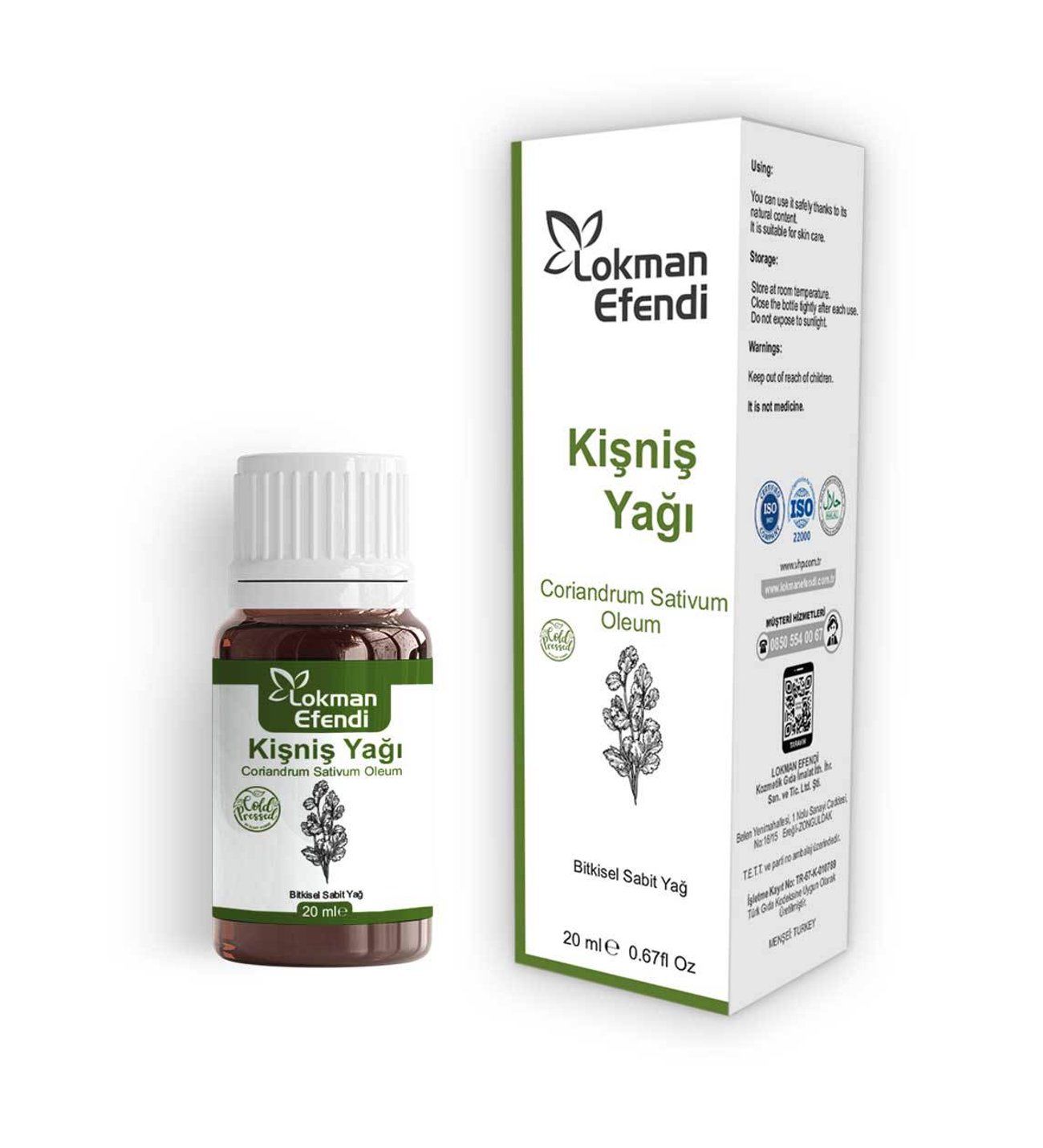 Lokman Efendi Kişniş Yağı 20 ml