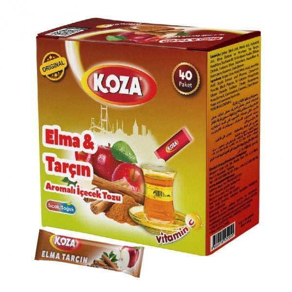 Koza Elma ve Tarçın Aromalı İçecek Tozu 40 Paket