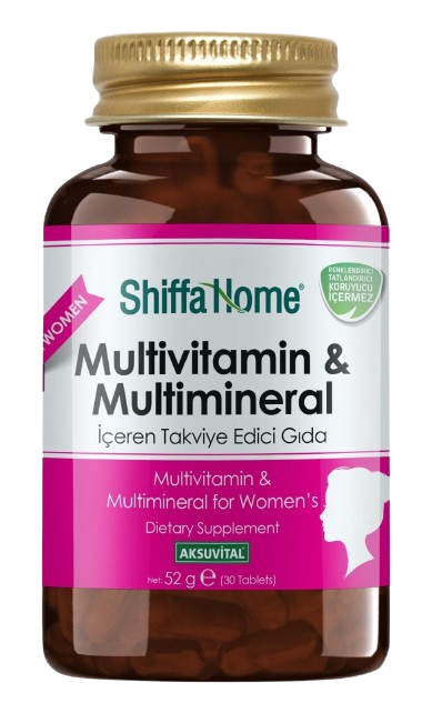 Shiffa Home Multivitamin & Multimineral Kadın 30 Kapsül