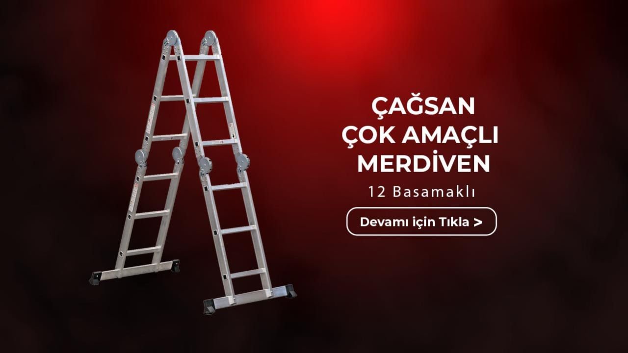 Çağsan 12 Basamaklı Çok Amaçlı Merdiven