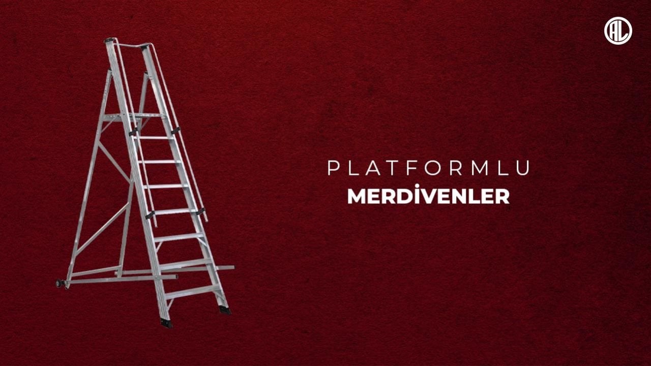 İnşaat İskelesi ve Alüminyum Merdivenler - Platformlu Merdiven Modelleri