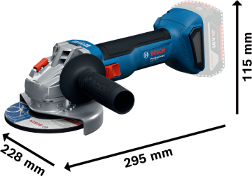 Bosch Gws 18V-8 Akülü Taşlama Makinasi (2 x 4.0Ah) - 06019N9020