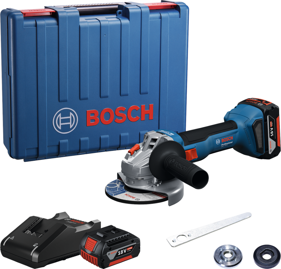 Bosch Gws 18V-8 Akülü Taşlama Makinasi (2 x 4.0Ah) - 06019N9020