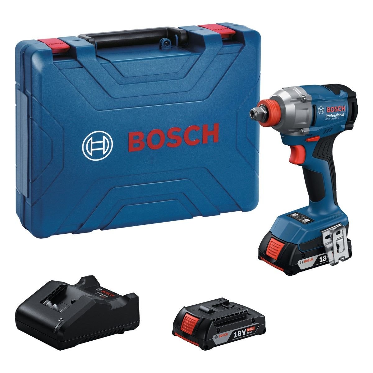 Bosch Gdx 18V-285 Akülü Darbeli Somun Sıkma (2 x 2.0Ah) - 06019N2122
