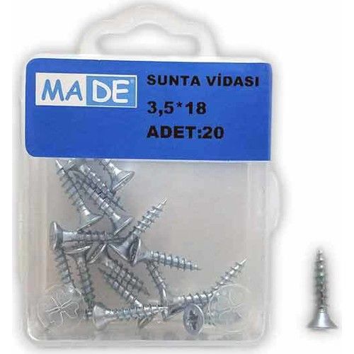 Made Sunta Vidası 3,5x18 mm (1 Kutu/20 Adet)