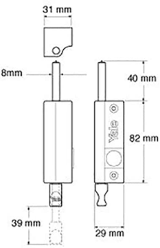 Yale Kilit Kapı Pencere Emniyet Kilidi - V304W