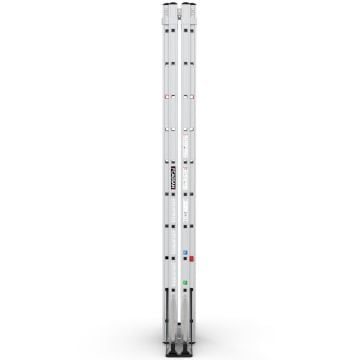 Çağsan A Tipi Çift Taraflı Sürgülü Alüminyum Merdiven 2x10 Basamaklı - TA003