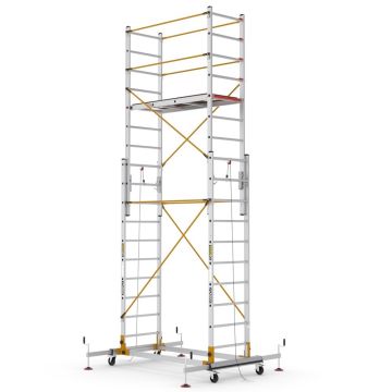 Çağsan Telesafe İki Parçalı Alüminyum İskele 2x10 Basamaklı - S005_XL_FP