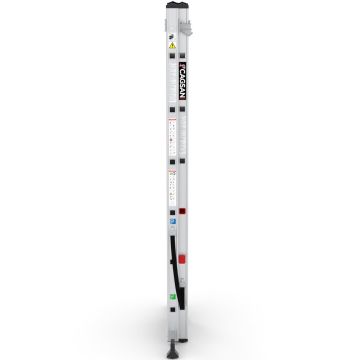 Çağsan Duomax İki Parçalı Çok Amaçlı Alüminyum Merdiven 2x6 Basamaklı - TSA55