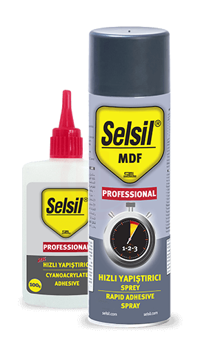 Selsil MDF Kit Hızlı Yapıştırıcı Set 200 ml + 50 Gr