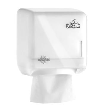 Rulopak Tekçek Minituvalet Kağıdı Dispenseri Transparan Beyaz