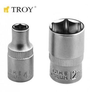 TROY 26147 1/4” Lokma (Ölçü 8,0mm-Çap 11,8mm-Uzunluk 25mm)