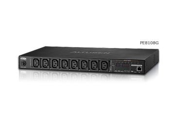 Aten Eco Pdu/Power Distribution Unit (Elektrik Güç Dağıtım Ünitesi), 8 X Iec 320 C13 Priz, 10A Maksimum, 1U Form