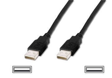 Assmann Usb 2.0 Bağlantı Kablosu, Usb A Erkek - Usb A Erkek, 3 Mt, Awg 28, Usb 2.0 Uyumlu, Ul, Siyah Renk