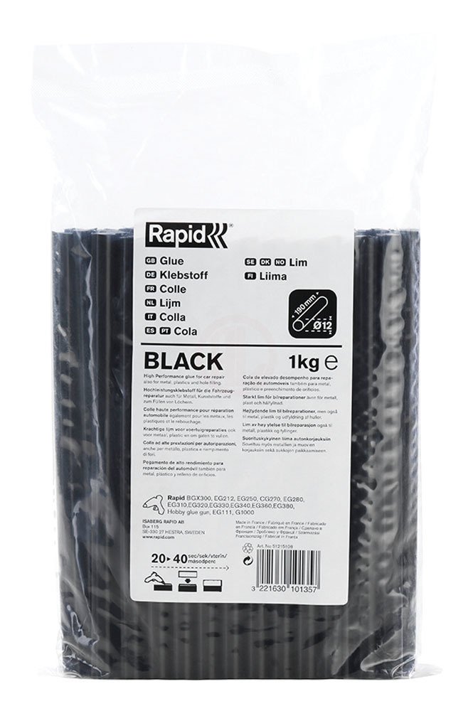 Rapid Silikon Çubuk 12x190 mm 1 Kg Siyah Araç Tamir - 51215108