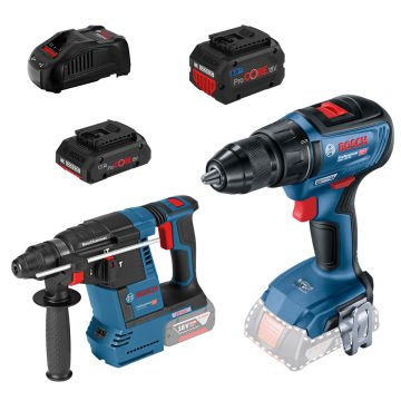 Bosch GSR 18V-50 + GBH 18V-26 1x 4,0 & 8,0 AH - 0615990N1X