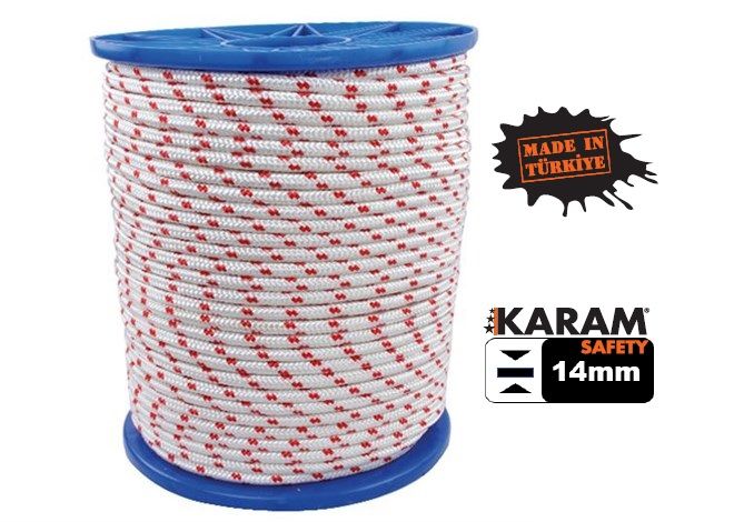 Karam Polyester Statik Halat 14 mm