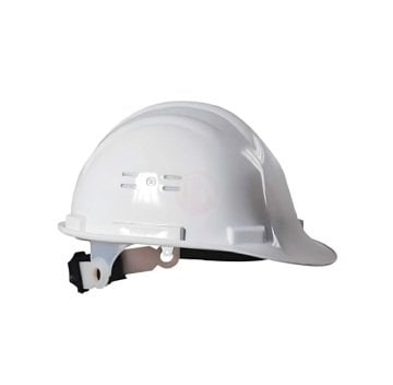 Essafe Vidalı Baret Ter Bantlı Hava Delikli Kulaklık Takılabilir CE EN 397 Beyaz - GE1548B