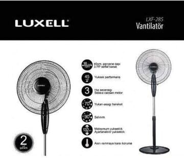 Luxell LXF-285W Ayaklı Vantilatör