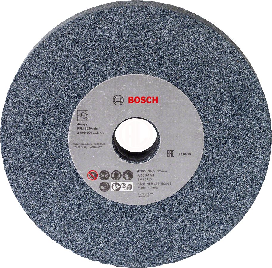 Bosch Taşlama Bileme Taşı Korindon 200x25x32 mm 36 Kum (GSM 200/D) - 2608600111