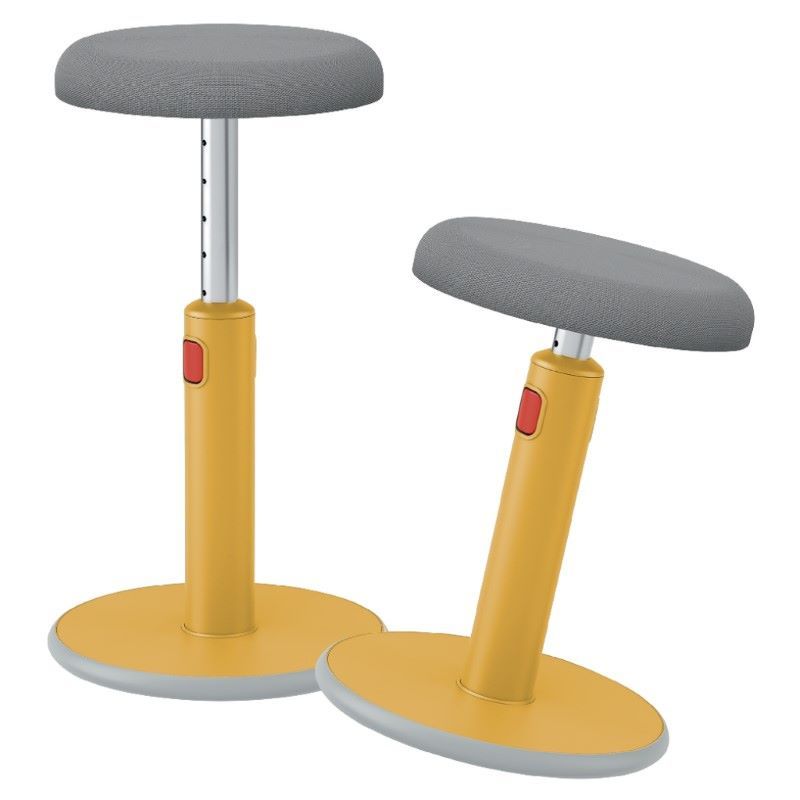 Leitz Ergo Active Ayaklı Tabure 2'Si 1 Arada, Sit Stand Stool, 65180019, Sarı