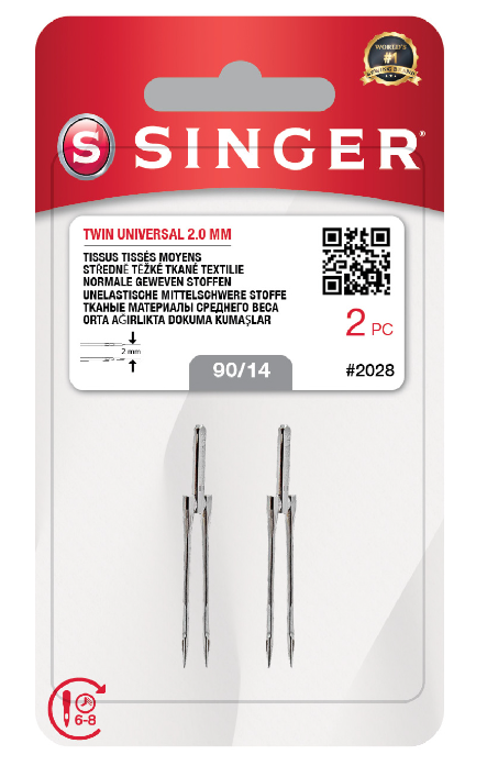 Singer Çift İğne 2mm ( 90/14)