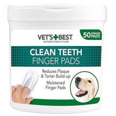 Vets Best Köpekler İçin Diş Temizleme Parmak Pedi 50li