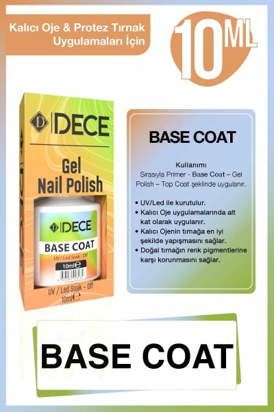 DECE Primer + Base Coat + Top Coat 10ml 3'lü Kat Seti