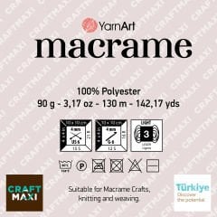 YARNART MACRAME - MACRAME CORD NAVY - 162
