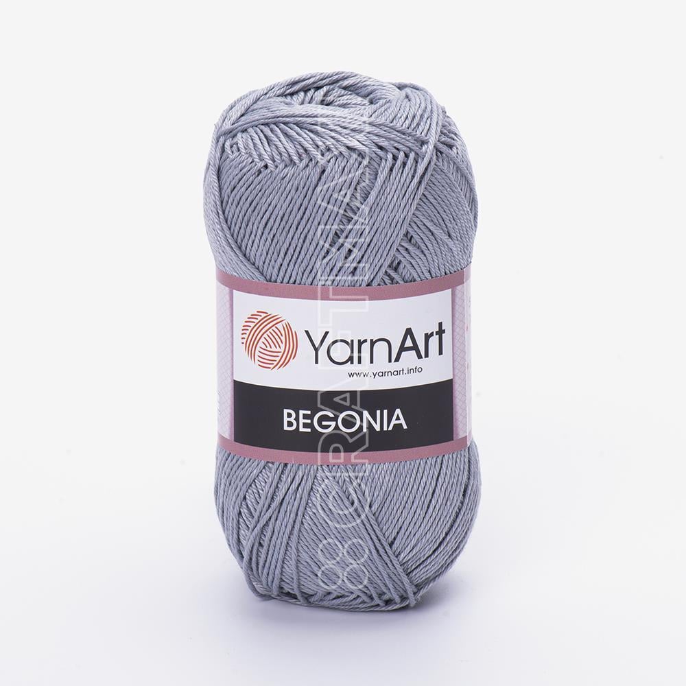 YARNART BEGONIA - MERSERİZE EL ÖRGÜ İPİ GRİ-MAVİ - 5326
