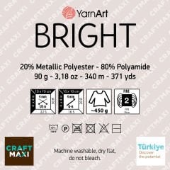 YARNART BRIGHT - SİMLİ EL ÖRGÜ İPİ