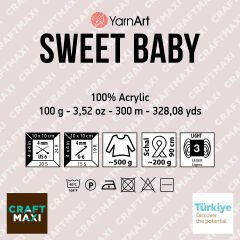 YARNART SWEET BABY - EBRULİ EL ÖRGÜ İPİ