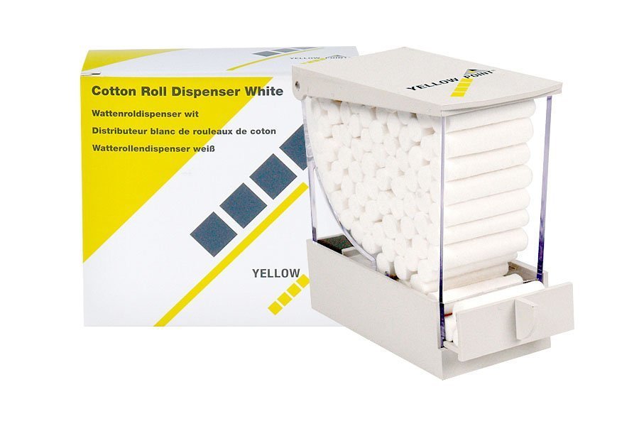 Cotton Roll Dispenser White